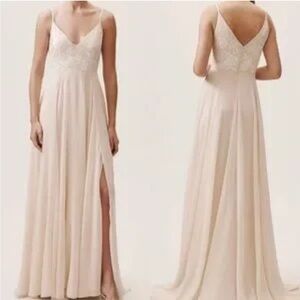 BHLDN Sadia Blush Evening Gown wedding bridesmaid size 4